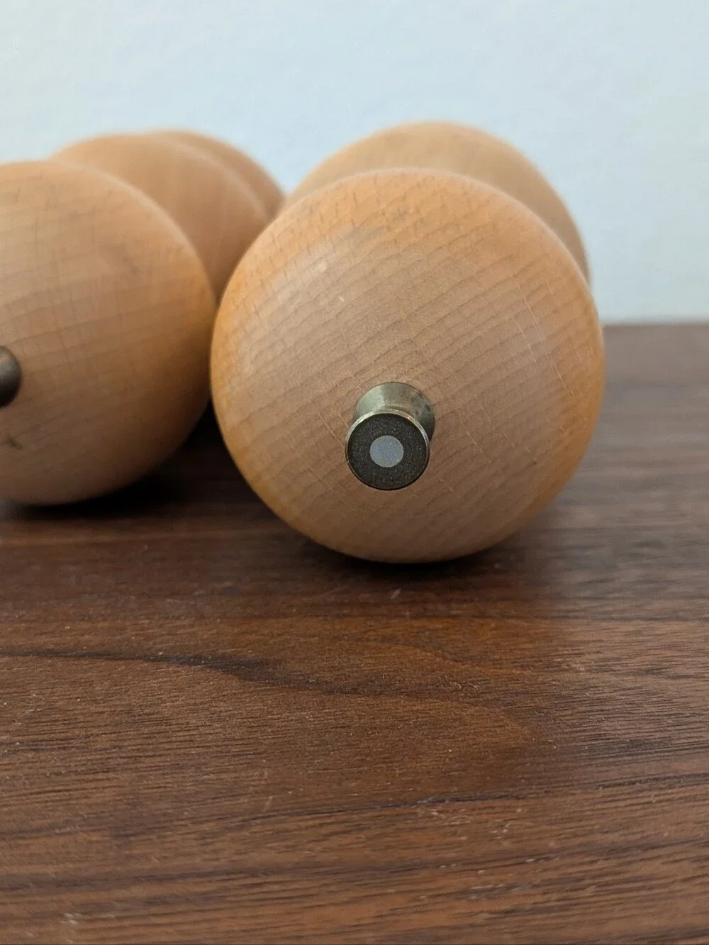 Vintage Denmark Mid-Century Salt And Pepper Grinders 6